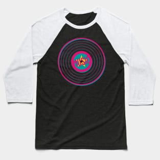 Retro Vinyl Music II Baseball T-Shirt